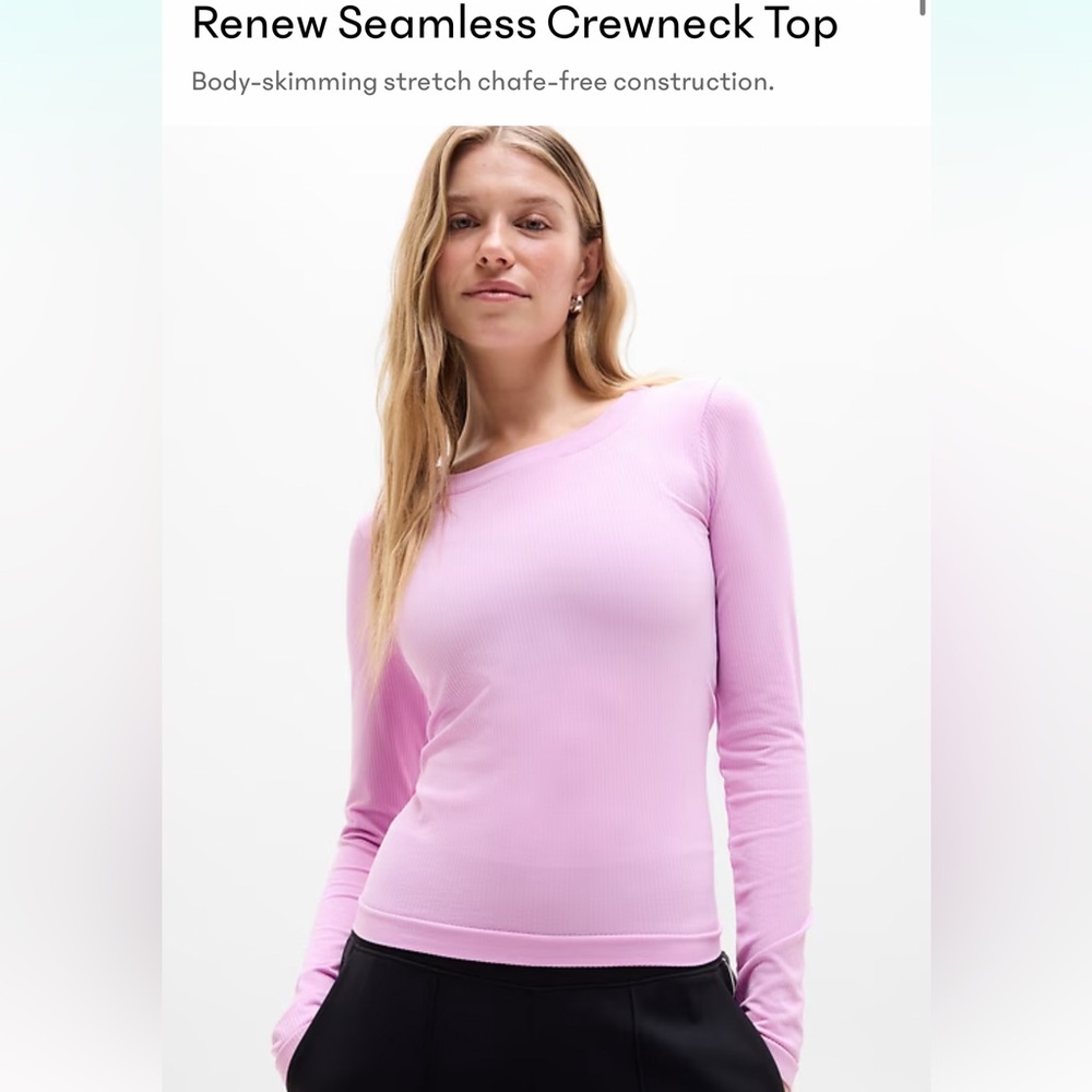 ATHLETA NWT Seamless Crewneck Top - Picture 2 of 11